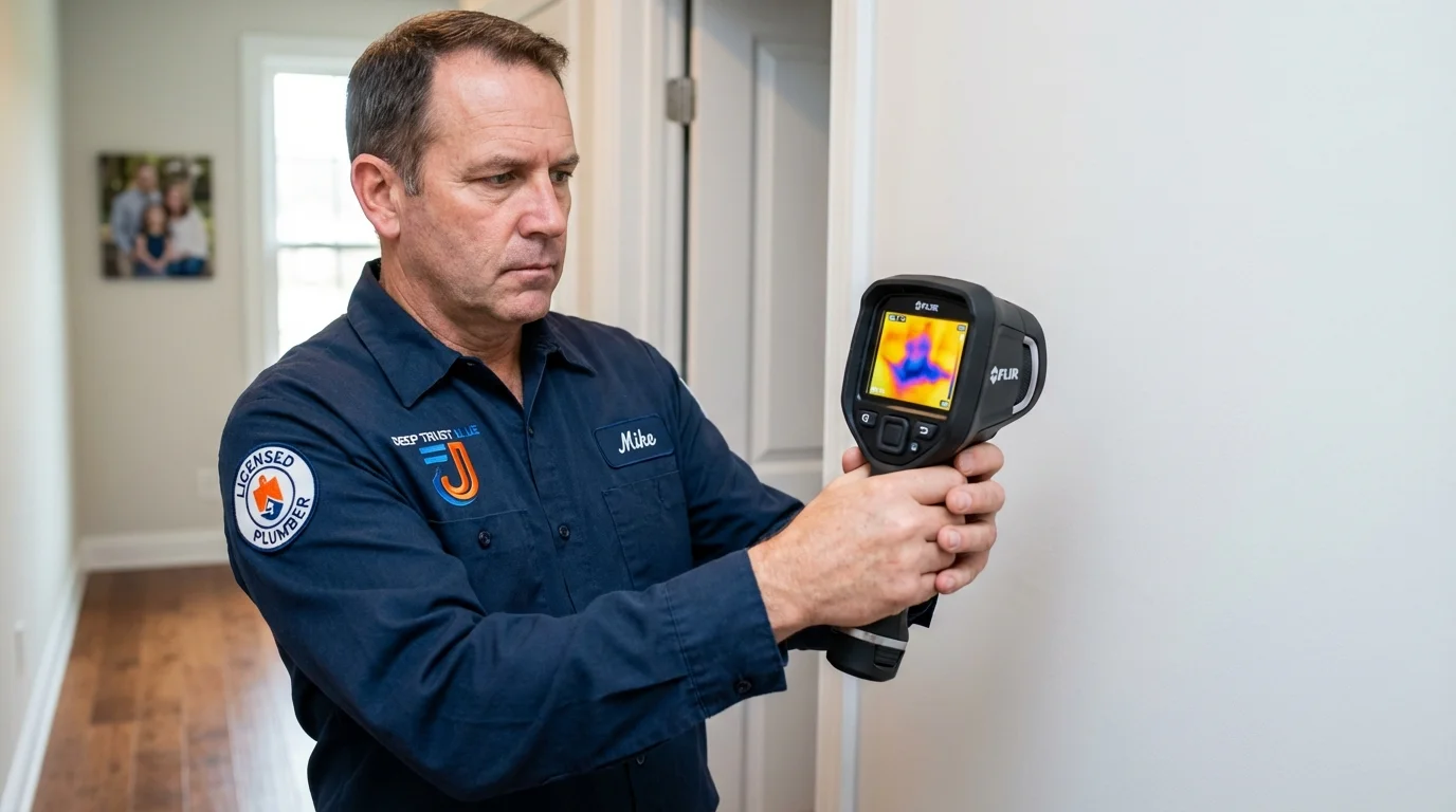 Thermal imaging leak detection by Johns Plumbing LLC in Ponca City